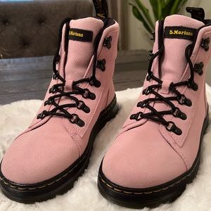 Pink Suede Dr. Martens Boots Size 8